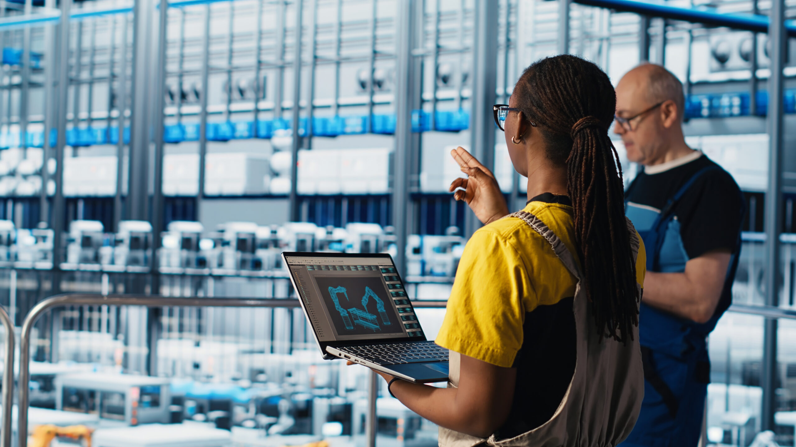 engineering team working smart factory collecting analyzing data (1)